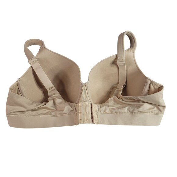 Cacique Lightly Lined Full Coverage Bra Tan 40C Seamless Cushioned Adj Underwire - Picture 5 of 11